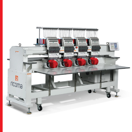 Ricoma CHT2-1204 12-Needle 4-Head Computerized Embroidery Machine with CAP Option