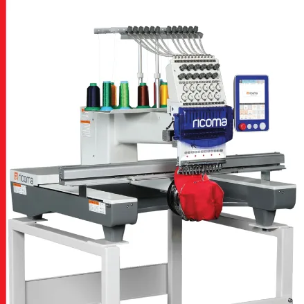 Ricoma SWD-1501 15-Needle 1-Head Wide Area Best Embroidery Machine, Embroidery Area: 800 x 500mm